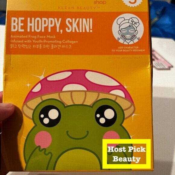 Face Masks - Animated Frog Fae Masks by Creme (new / package of 3)‎ - Picture 1 of 10